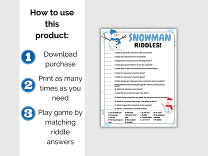 Snowman Riddles