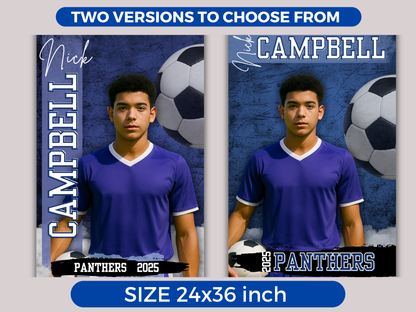 Editable Senior Soccer Banner Template