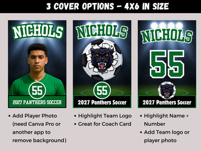 Soccer Team Roster Lanyard Template