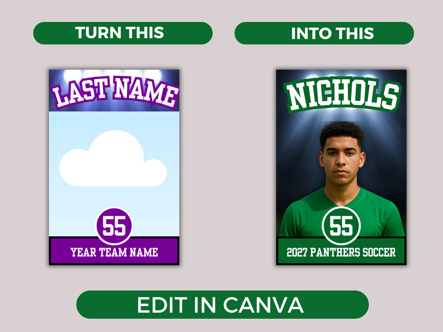 Soccer Team Roster Lanyard Template