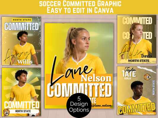 Soccer Committed Poster Template