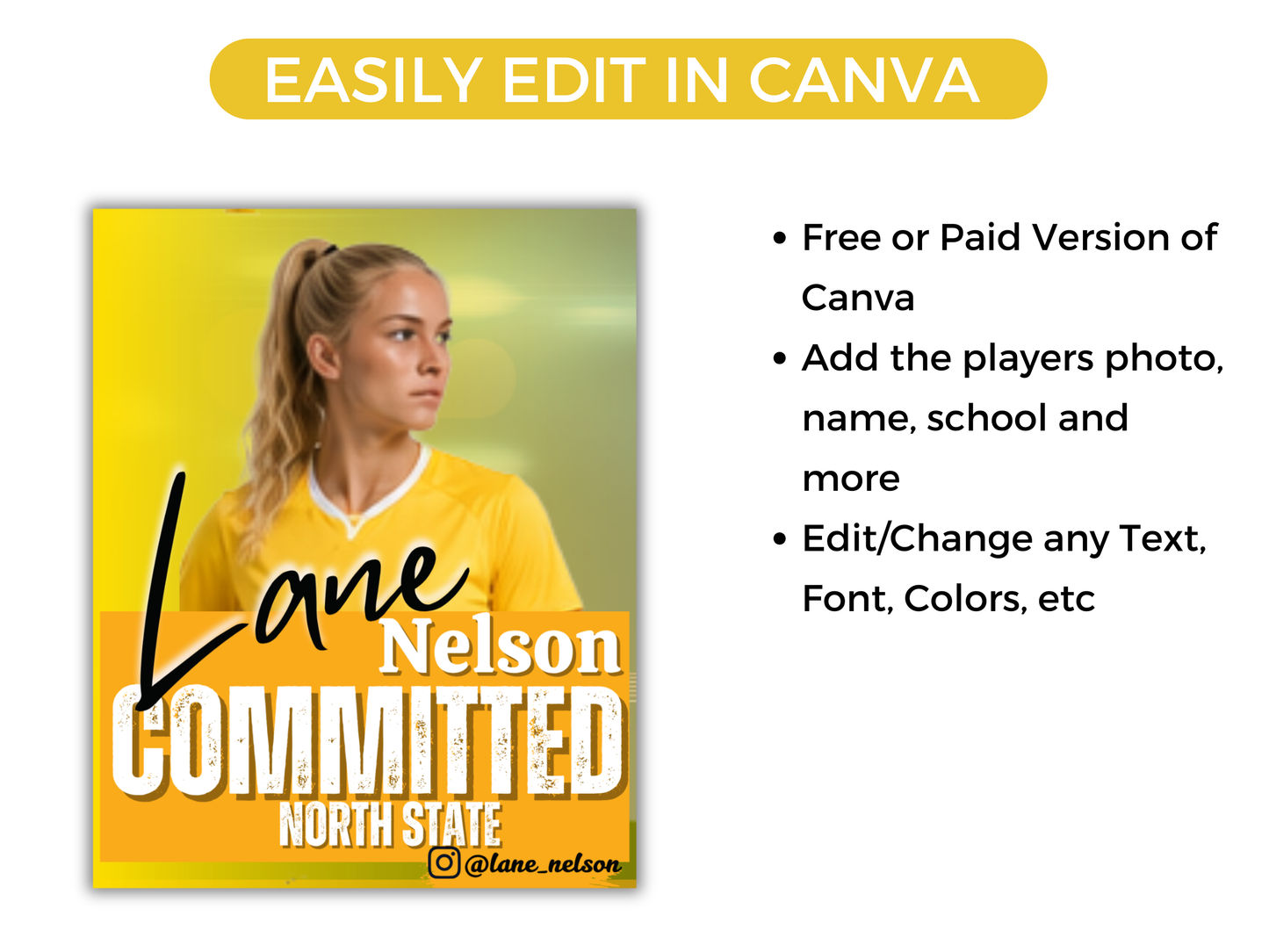 Soccer Committed Poster Template