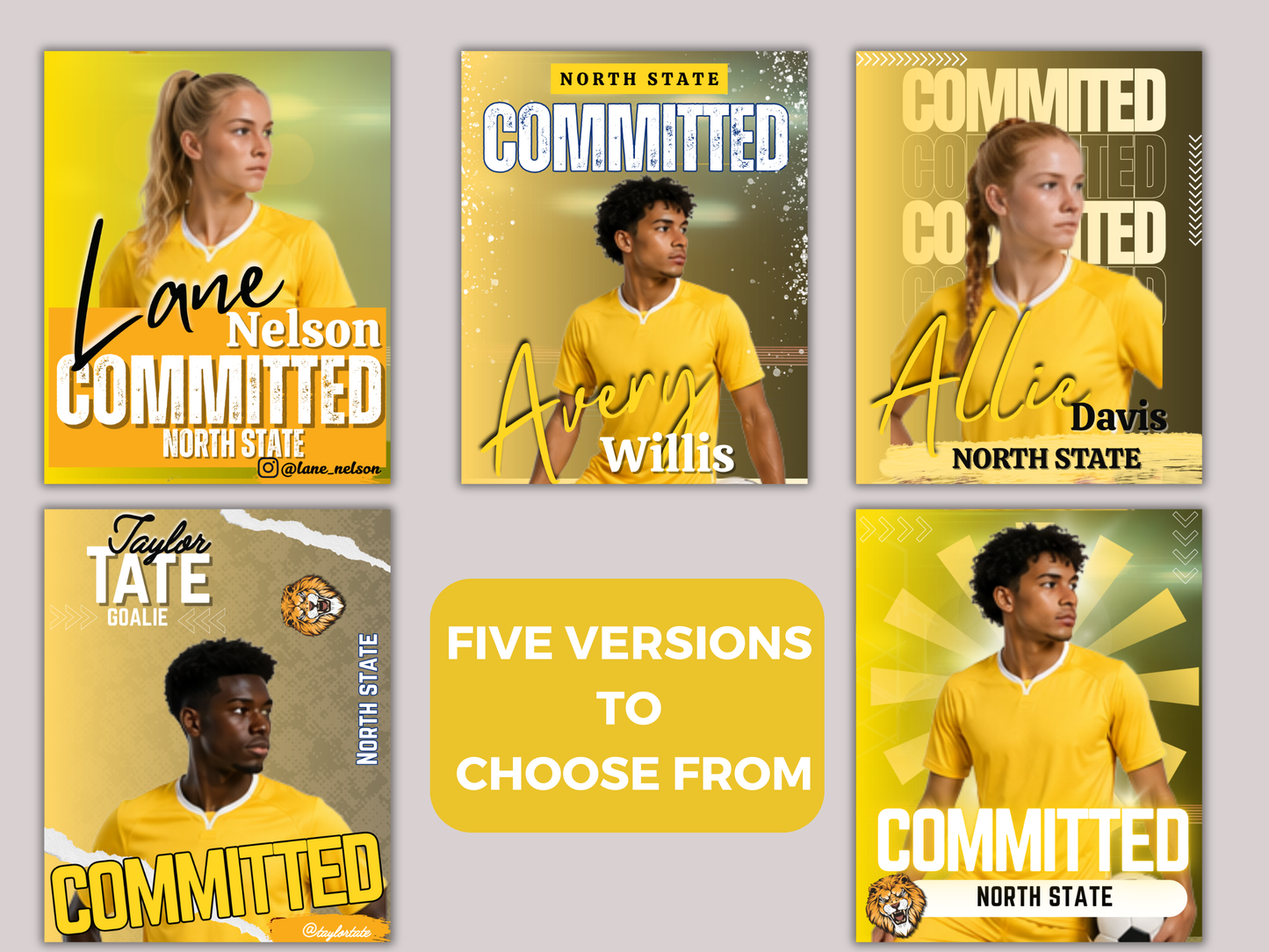 Soccer Committed Poster Template