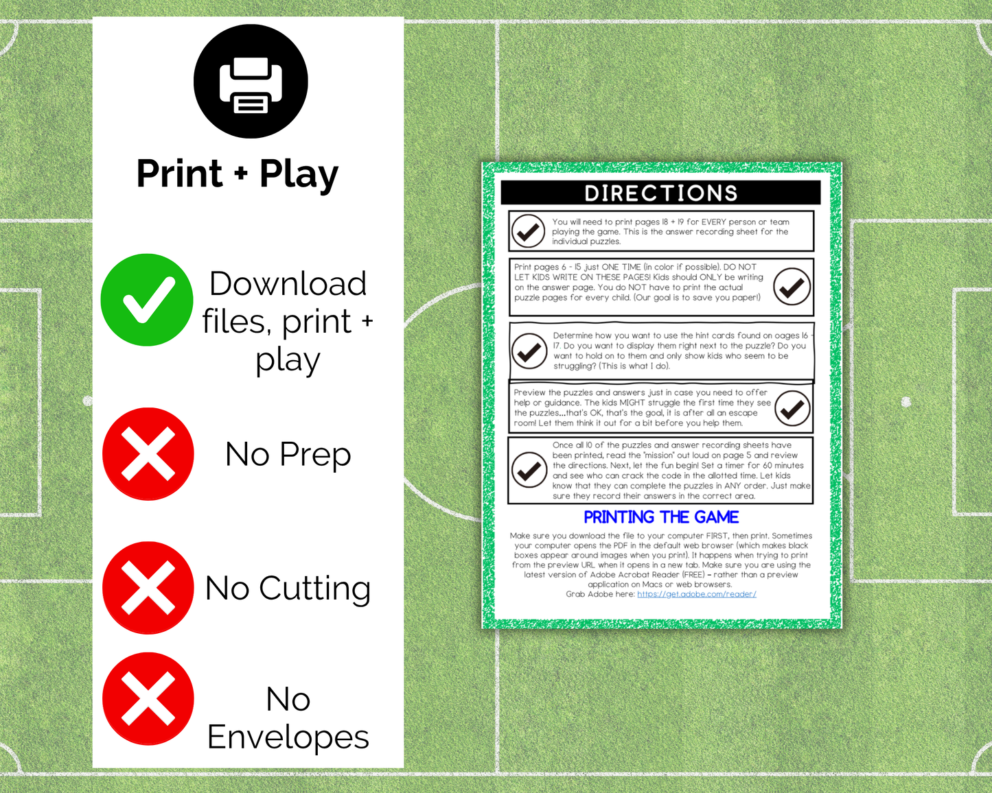 Soccer Escape Room for Kids