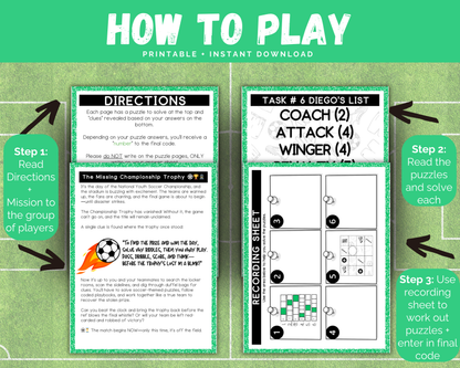 Soccer Escape Room for Kids