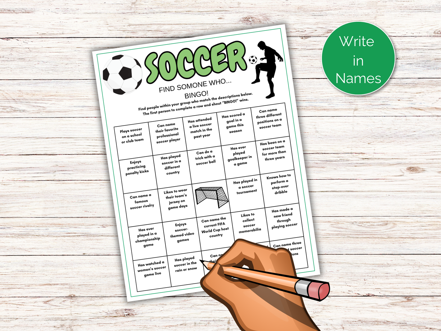 Soccer Find Someone Who