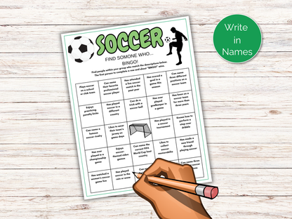 Soccer Find Someone Who
