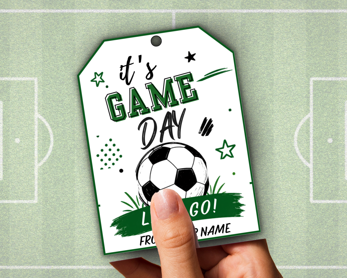 Editable Soccer Team Treat Tags