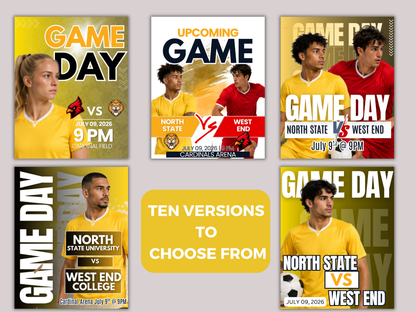 Soccer Game Day Social Media Template