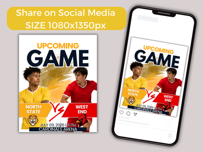 Soccer Game Day Social Media Template