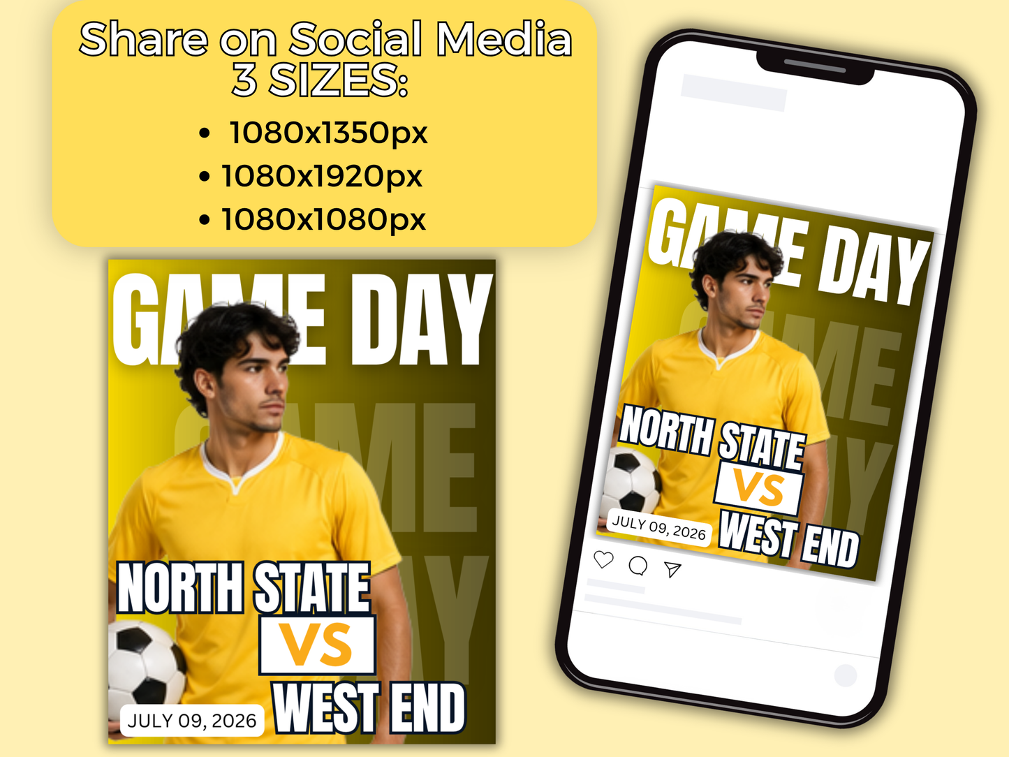 Soccer Social Media Templates Bundle