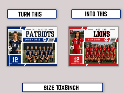 Editable Soccer Memory Mate Template