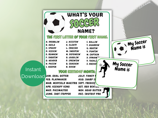 What's Your Soccer Name