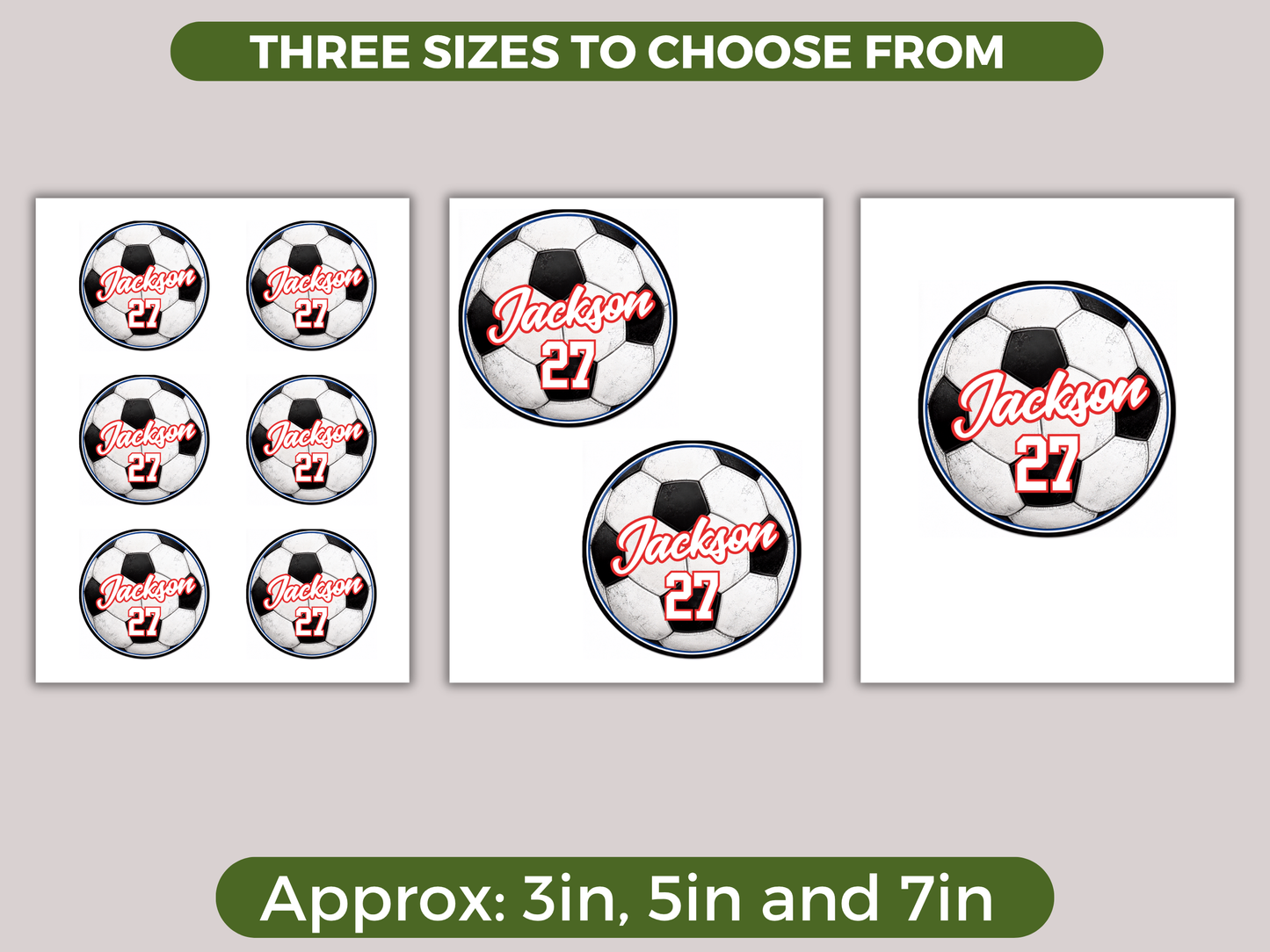 Editable Soccer Name Tags Template