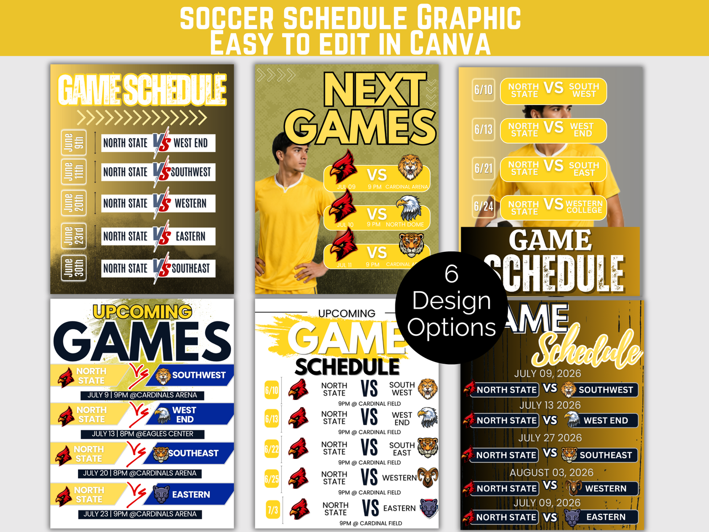 Soccer Schedule Template