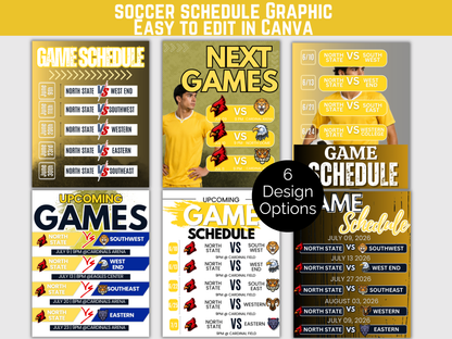 Soccer Schedule Template