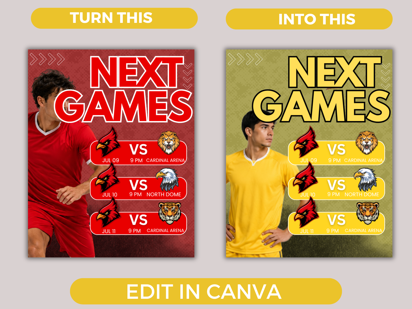 Soccer Schedule Template