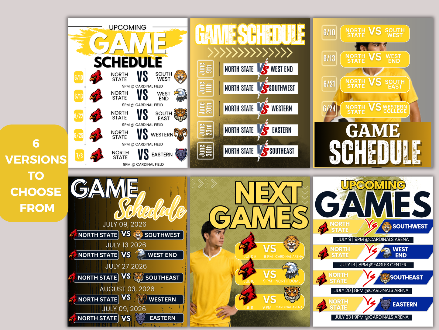 Soccer Schedule Template
