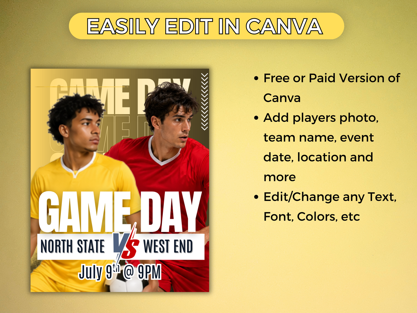 Soccer Social Media Templates Bundle