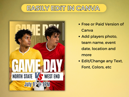 Soccer Social Media Templates Bundle