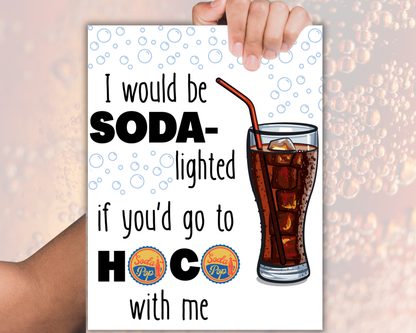Printable Soda Homecoming Proposal Sign