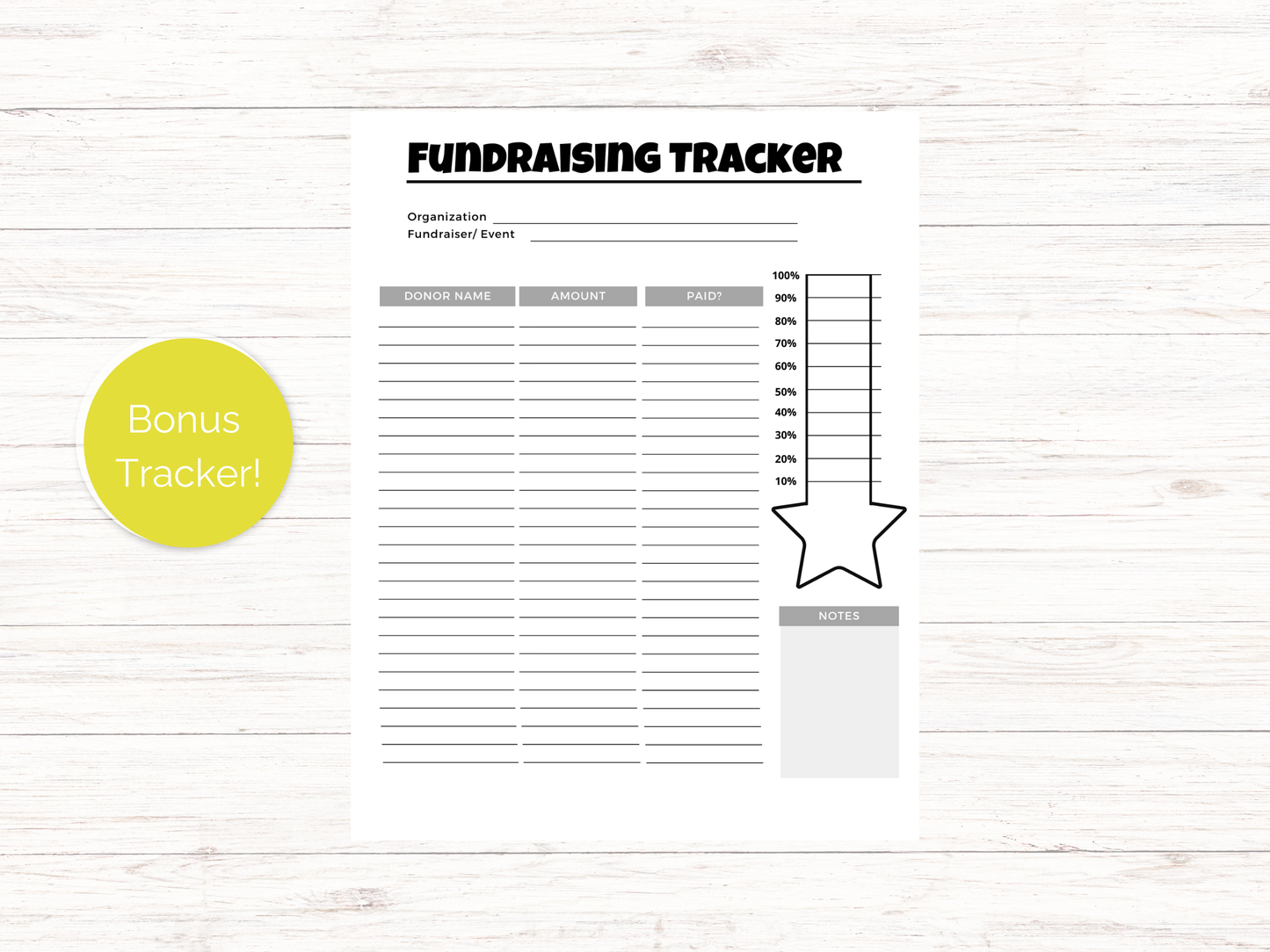 Editable Fill My Softball Fundraiser Template