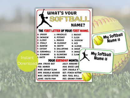 What's Your Softball Name