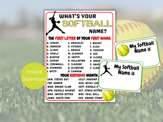 What's Your Softball Name
