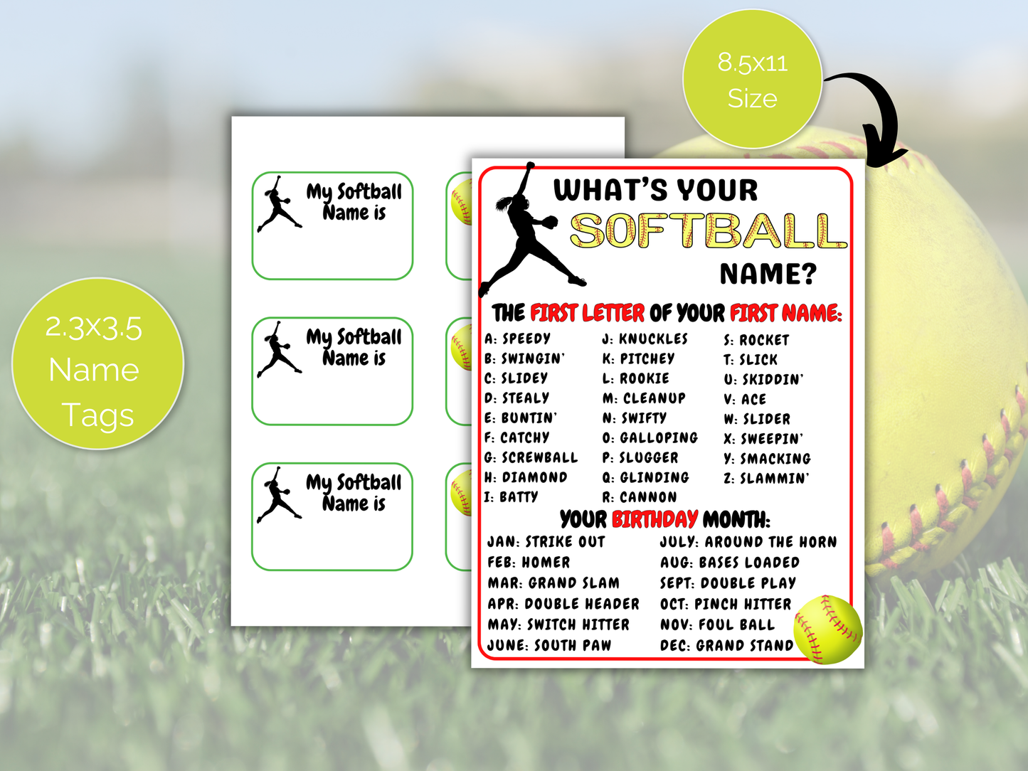 What's Your Softball Name