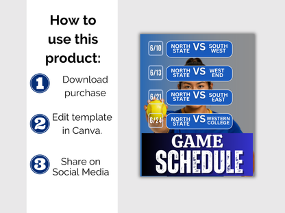 Softball Schedule Template