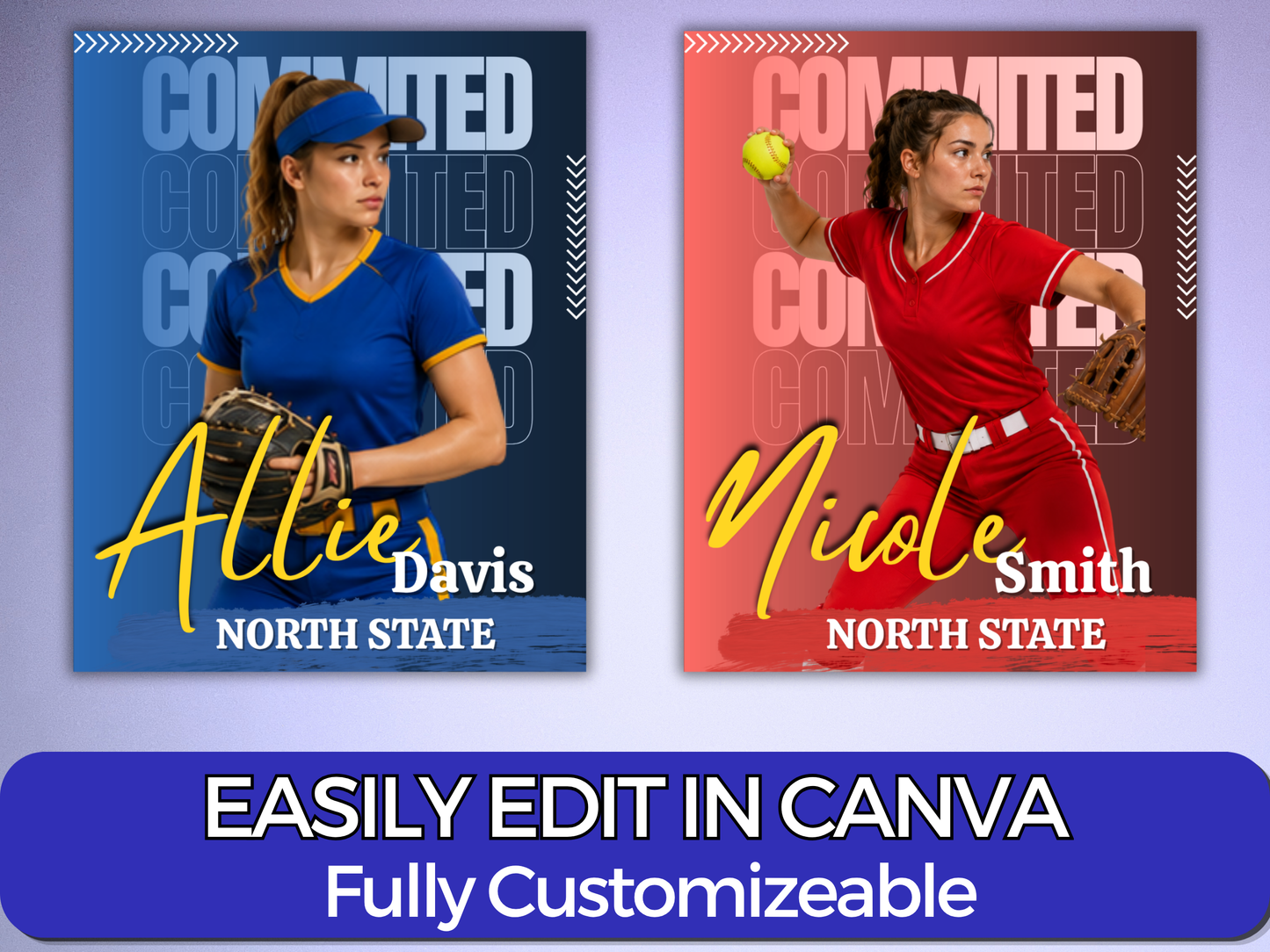 Softball Social Media Templates Bundle