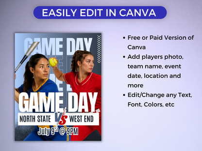 Softball Social Media Templates Bundle