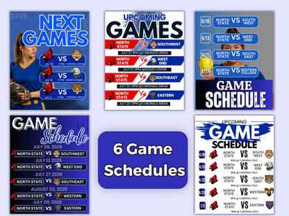 Softball Social Media Templates Bundle