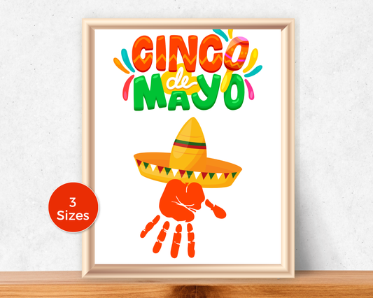 Cinco De Mayo Sombrero Handprint Art