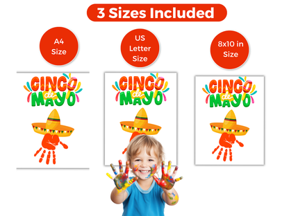 Cinco De Mayo Sombrero Handprint Art