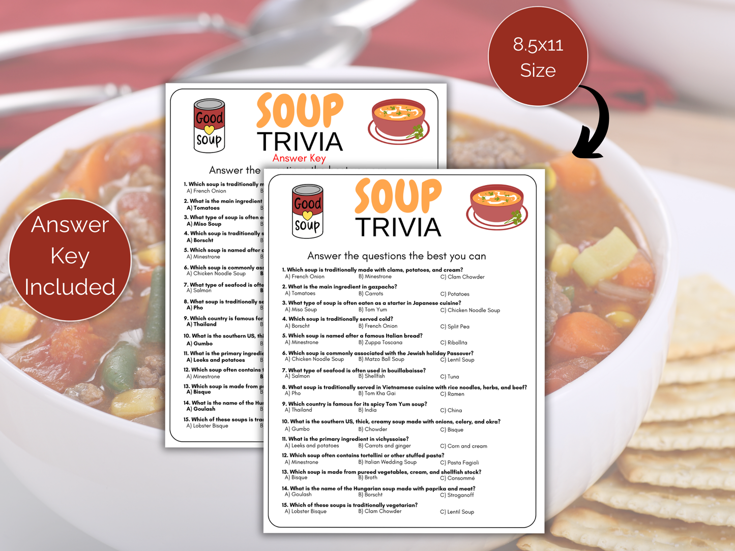 Soup Trivia Game
