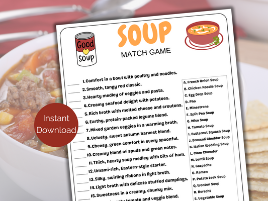 Soup Match Game