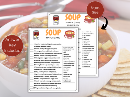 Soup Match Game