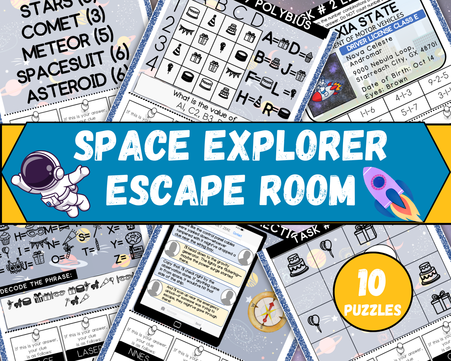 Space Escape Room for Kids