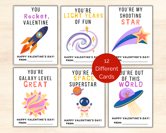 Space Valentine Cards