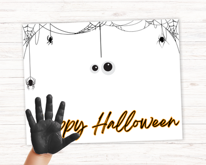 Spider Halloween Handprint Art