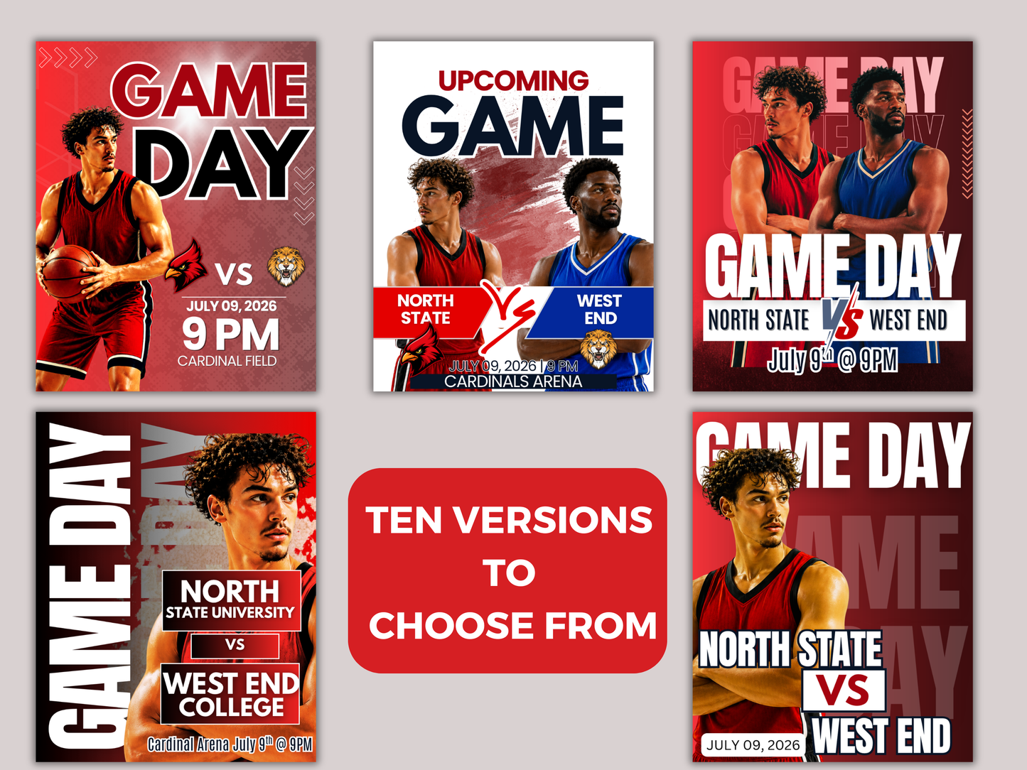 Game Day Social Media Template