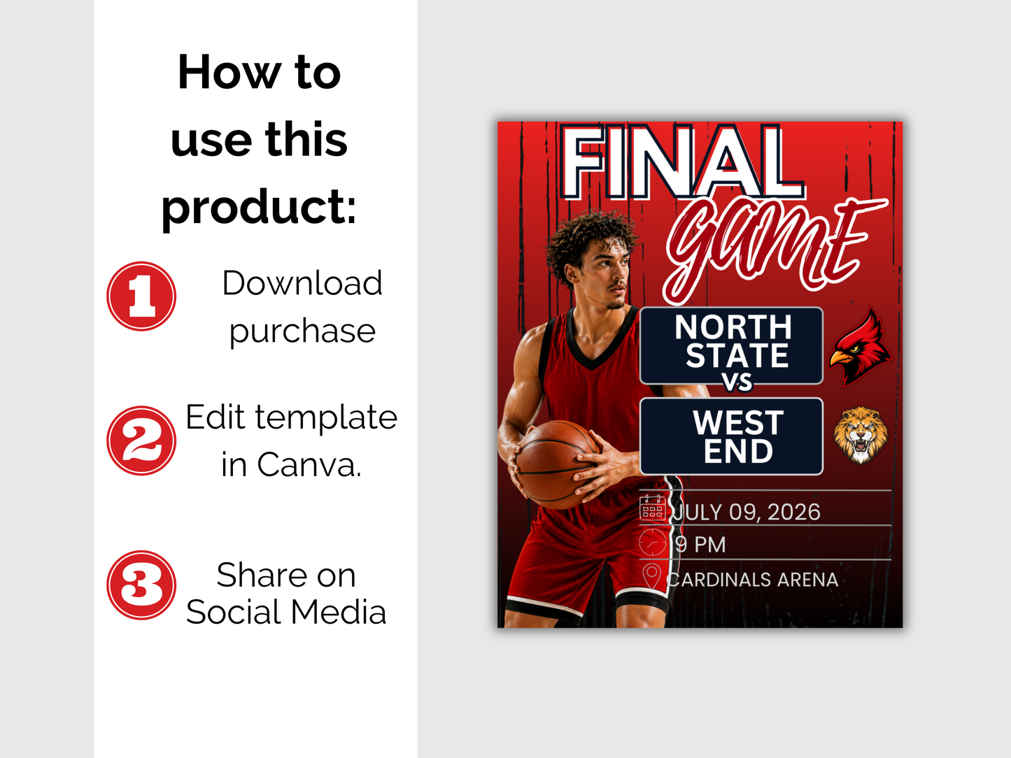 Game Day Social Media Template