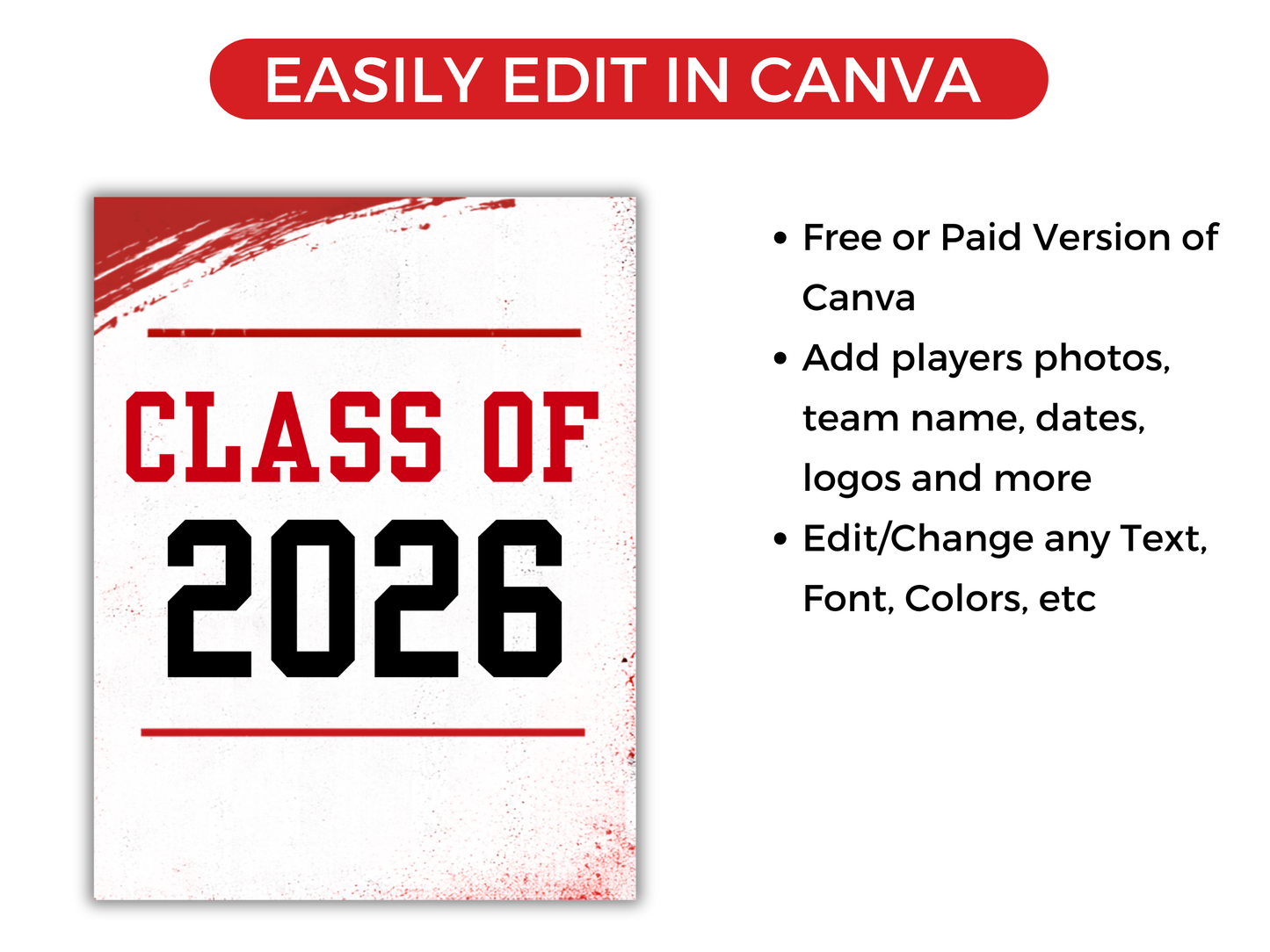 Editable Sports Media Day Backdrop Template