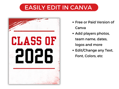 Editable Sports Media Day Backdrop Template