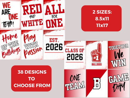 Editable Sports Media Day Backdrop Template