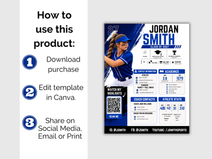 Sports Profile Sheet Template
