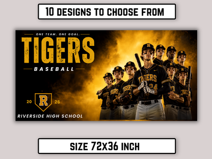 Editable Sports Team Banner Template Bundle