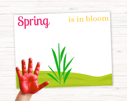 Spring Is In Bloom Handprint Art