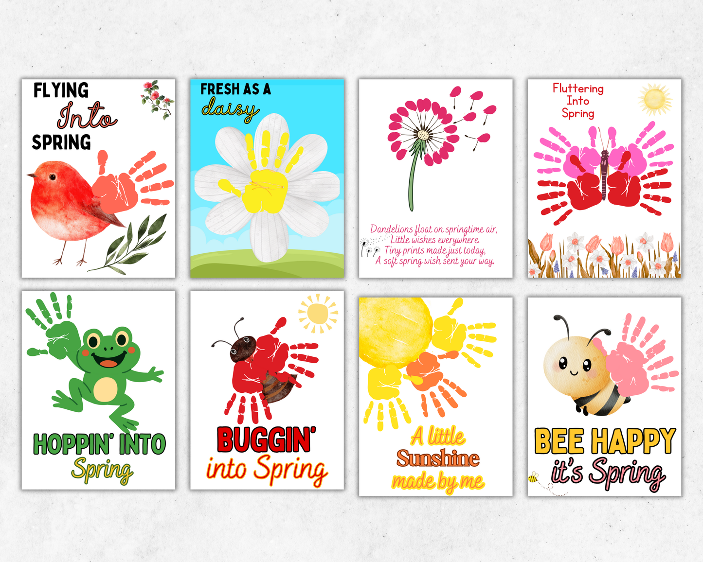 Spring Handprint Art Bundle